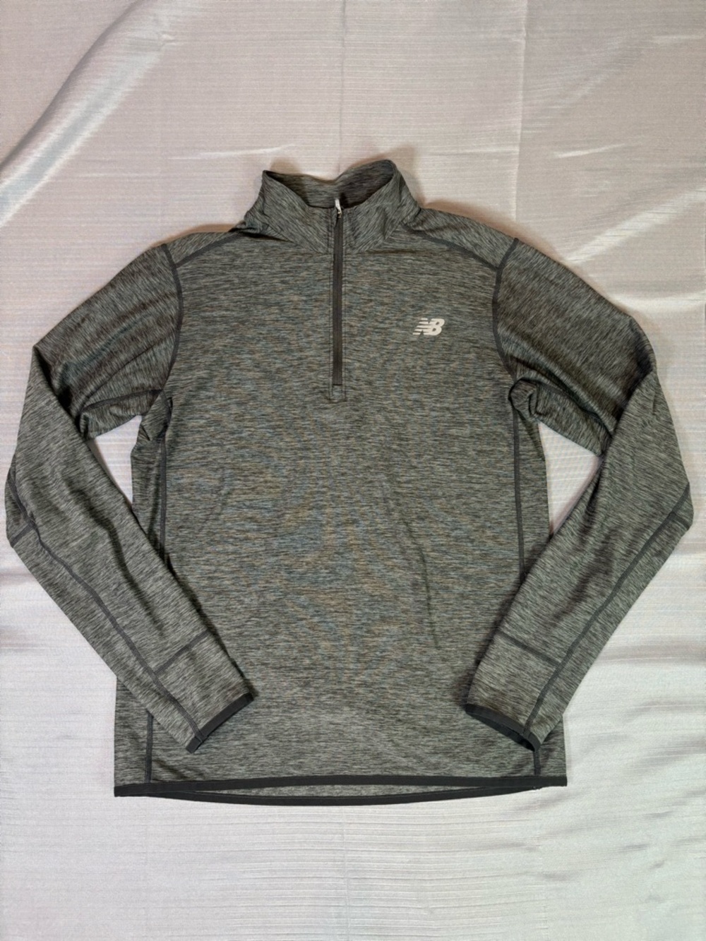 New Balance NB Dry 1/4 Zip Pullover Men’s Medium Grey Athletic Running Training